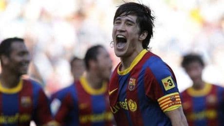 El último gol de Bojan fue de penalti en Málaga