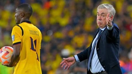 Football : Carlo Ancelotti se contente d’un timide résultat nul (0-0) pour ses débuts à la tête de la sélection du Brésil