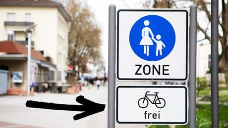 Völlig legal: So dürfen Radfahrer auch Fußwege nutzen