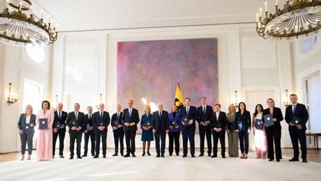 Im Schloss Bellevue - Ernennung der Bundesminister