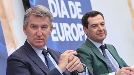 Feijóo lamenta en el Día de Europa que España "no tenga un gobierno europeo": "Sin presupuestos y sin mayoría"