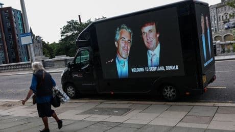 Trump-Epstein live updates: White House blasts ‘bawdy’ birthday note after Dems release image of alleged drawing