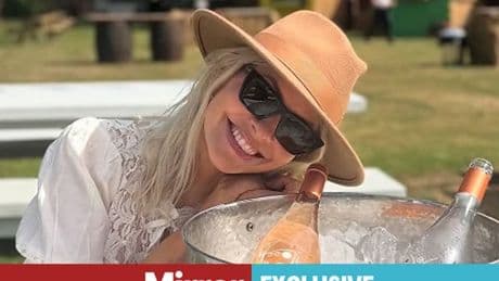 Glastonbury fan helped out by Holly Willoughby as she's seen at festival with husband Dan