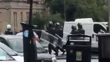 Riot cops storm Glasgow city centre streets as man arrested amid 'disturbance'