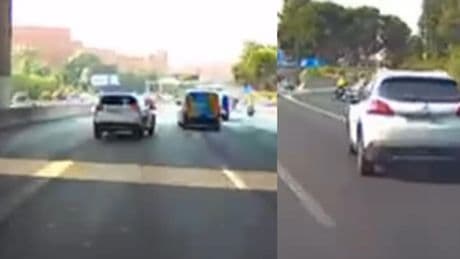 El surrealista cambio de carril de un conductor en una autopista de Madrid que ha dejado a más de uno sin palabras: “Carne de cañón para multa y retirada de carnet bien merecida”
