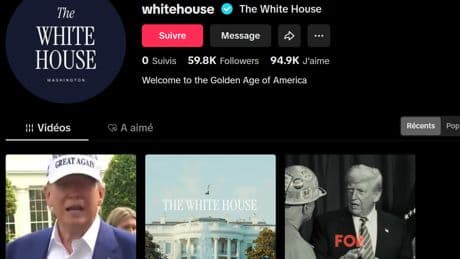 «L’Amérique est de RETOUR!» : la Maison-Blanche lance officiellement son compte TikTok