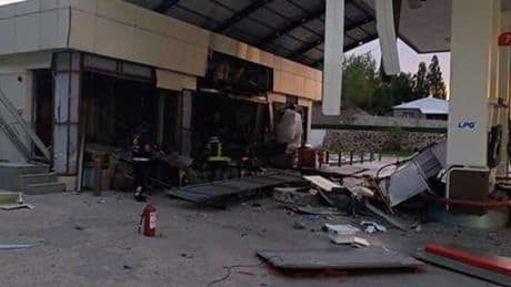 Van'da akaryakıt istasyonunda patlama! 1 kişi yaralandı