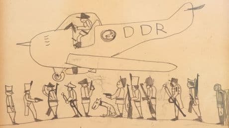 Zeichnungen von Neo Rauch: Plötzlich steht ein riesiges Geschütz in der Landschaft