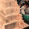 DJ Fat Tony is surprised with a VERY lewd wedding cake as he dances the night away with new husband Stavros Agapiou at star-studded nuptials