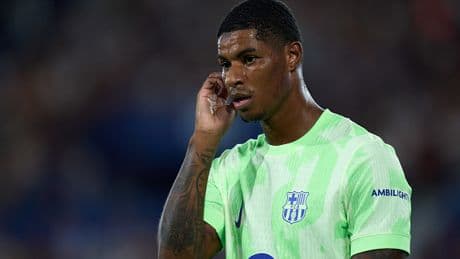 Marcus Rashford half-time substitution explained by Barcelona boss Hansi Flick