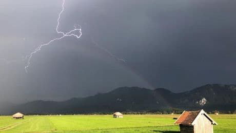 Wetter: Unwetter in Oberbayern und Schwaben erwartet
