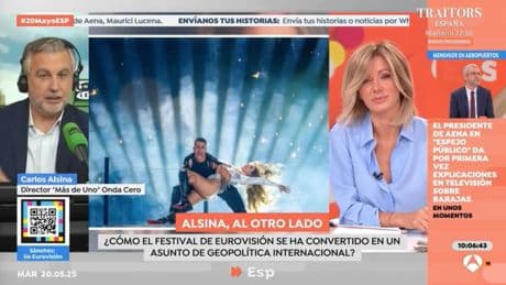 Carlos Alsina, sobre la participación de Israel en Eurovisión: &quot;El festival no es la Unión Europea ni la ONU&quot;