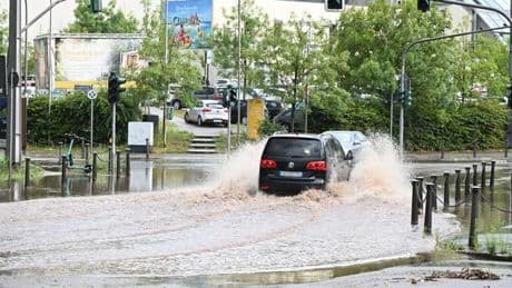 Wetter: Unwetter im Saarland - Polizei rückt 66 Mal aus