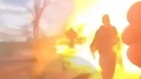 Insane moment Russian soldiers film themselves getting wiped out by HIMARS rockets