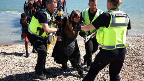 One dead after small boat carrying migrants capsizes in Channel crossing attempt