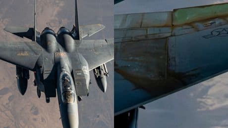Gli F-15 americani si sono arrugginiti in Medio Oriente? Le foto della fusoliera e l'impatto sul volo