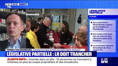 Législative partielle à Paris: "Nous avons besoin d'apaisement et d'une bonne gestion de Paris", souligne Pierre-Yves Bournazel