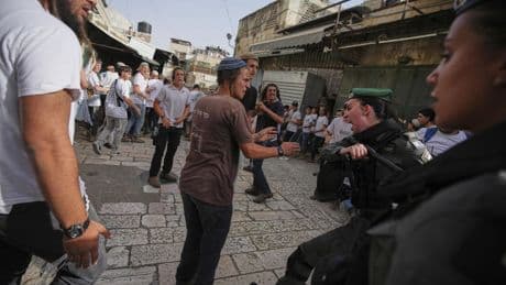 Chanting 'Death to Arabs,' Israeli nationalists begin an annual march in Jerusalem