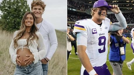 Vikings star J.J. McCarthy, 22, rushes to join childhood sweetheart for birth of first child