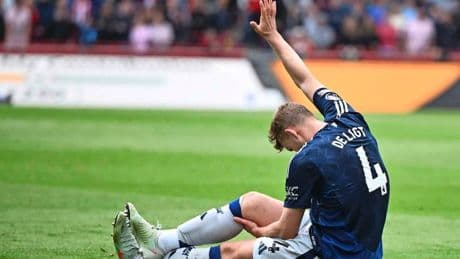 Domper voor Oranje-international Matthijs de Ligt: United-verdediger mist return in halve finale Europa League