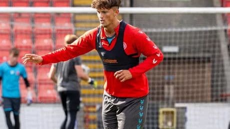Former Rangers ace back in training eight months on from horror accident