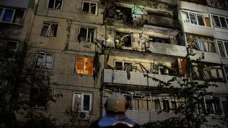 AP PHOTOS: Kyiv comes under large-scale Russian drone and missile attack