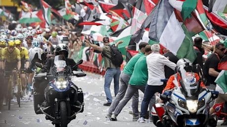 Las protestas contra Israel dinamitan La Vuelta: se cancela la llegada a meta y la etapa en Bilbao se queda sin ganador