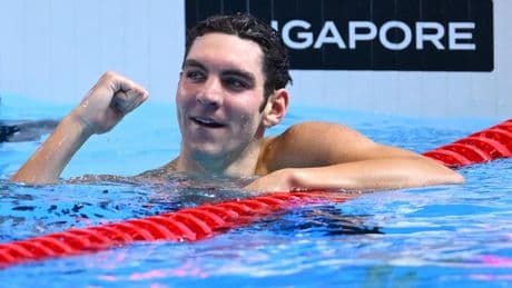 Jack Alexy Breaks Dressel’s 100 Free American Record At 2025 Worlds
