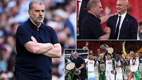 Daniel Levy faces his biggest dilemma as Ange Postecoglou's job remains on the line despite their Europa League victory - but should the Tottenham chief stick or twist this summer?