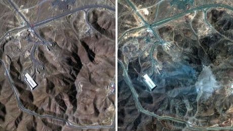 Incredible pictures show huge craters at Iran nuclear bases blown up by Trump