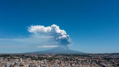 Mount Etna erupts as huge explosion seen for miles