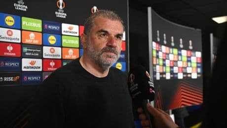 Tottenham boss Ange Postecoglou dismisses Man Utd question over Europa League final