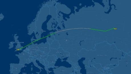 Flight from London Heathrow forced to land in Russia after ‘engine failure’
