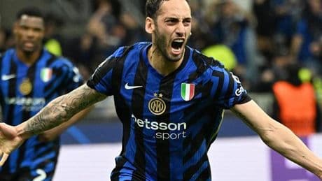 Şampiyonlar Ligi'nde tarihi yarı final! Hakan Çalhanoğlu'ndan Barça'ya karşı 1 gol 1 asist...