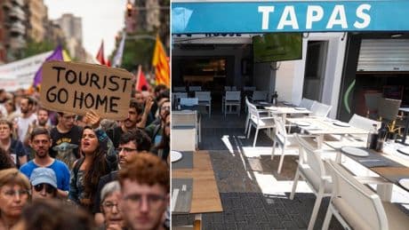 Spanish restaurants begging for tourists to come back after protests killed business