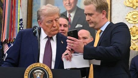 Trump dismisses video of items thrown from White House as fake AI