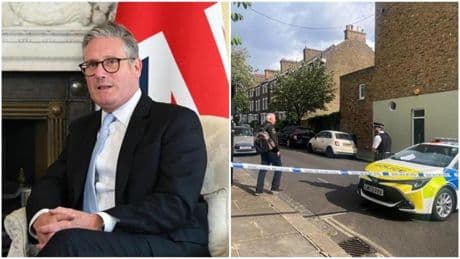 Londra, incendio nella casa del primo ministro Starmer: danneggiato l’ingresso, nessun ferito