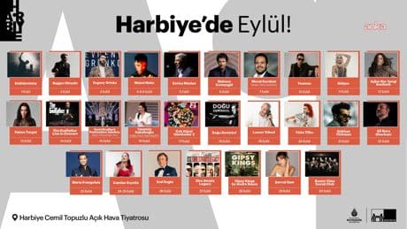 Harbiye Açık Hava’da eylül ayı boyunca müzik ve eğlence İstanbulluları bekliyor