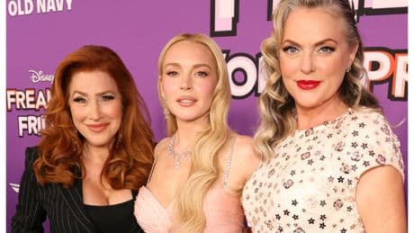 Lindsay Lohan surprises fans with Parent Trap reunion 27 years on at Freaky Friday 2 premiere