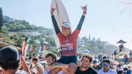 Nadia Erostarbe, ganadora del Ballito Pro, sigue haciendo historia para el surf español