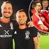Ex-Premier League striker turned rock star ditches his guitar to make stunning return to football as he scores on his debut