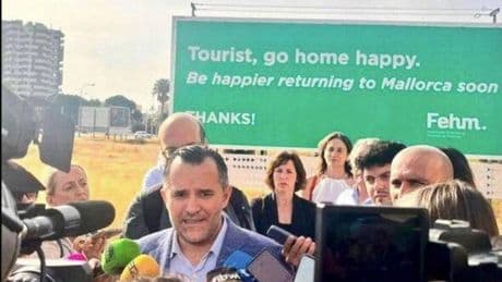 Brits urged to 'go home' by Majorca hotels in awkward billboard plea