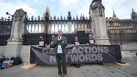 Child victims of Gaza onslaught remembered in Westminster vigil