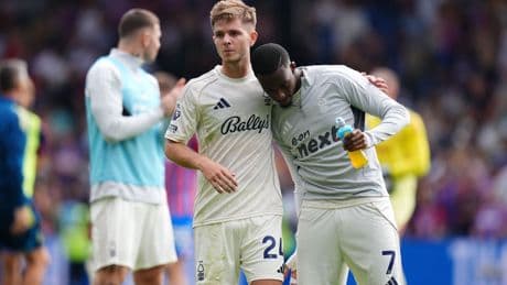 Callum Hudson-Odoi earns Nottingham Forest point in tense Crystal Palace visit