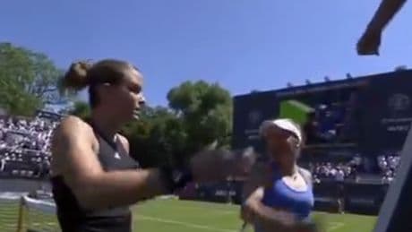 Wimbledon warmup event turns sour as player tells opponent ‘nobody likes you’ in fiery exchange