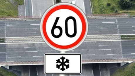 Tempolimit mit Schneeflocke: Gilt das Verkehrszeichen auch im Sommer?
