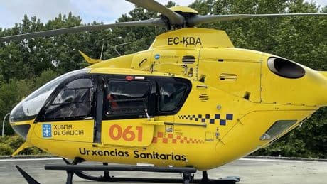 Herida en Muíños (Ourense) la conductora de una motobomba de incendios tras volcar
