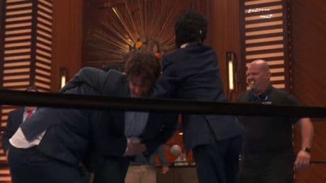 John Mulaney loses fight against three teenage boys in finale of live Netflix talk show