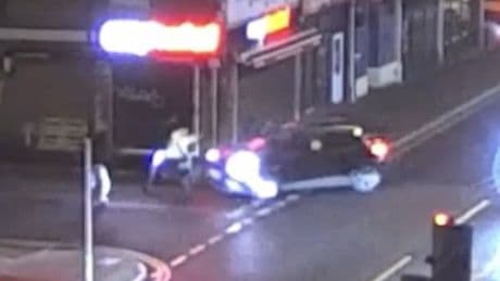 Moment driver sent holidaymakers into air after smashing into them over Airbnb row