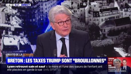 Pour Thierry Breton, ancien ministre de l'Économie, "les taxes de Donald Trump sont brouillonnes"